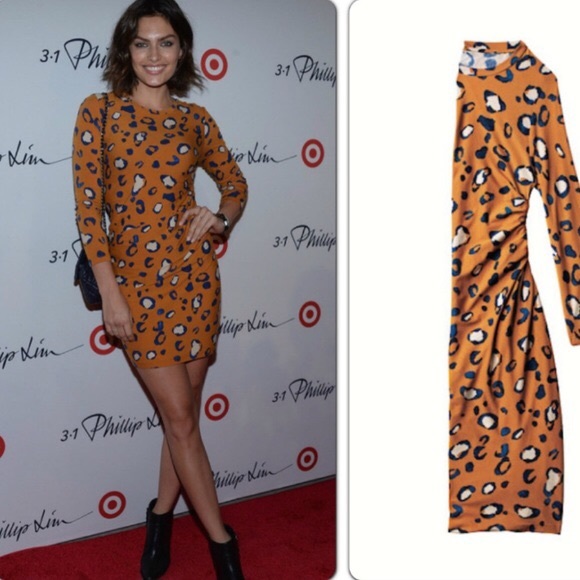 3.1 PHILLIP LIM x Target Ruched LEOPARD Dress  M - Picture 15 of 15